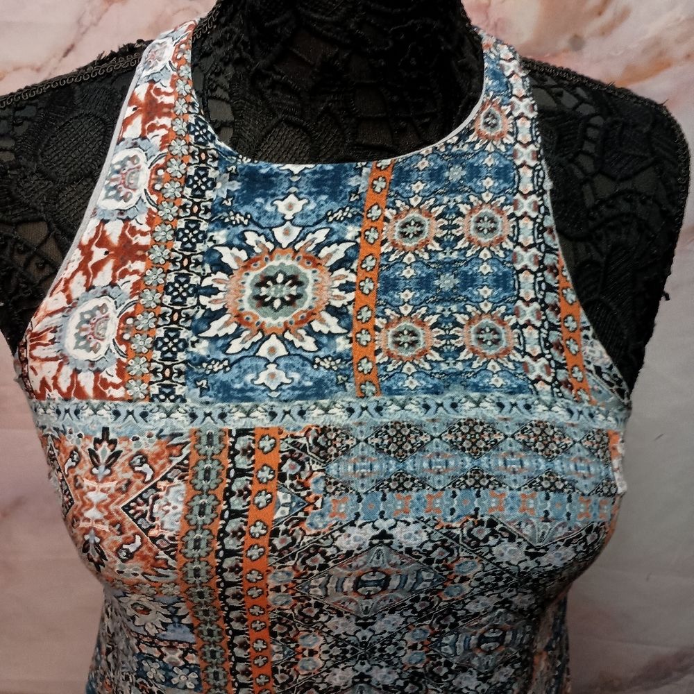 Lulu's Boho Patchwork Tunic Top‎ - Picture 2 of 7
